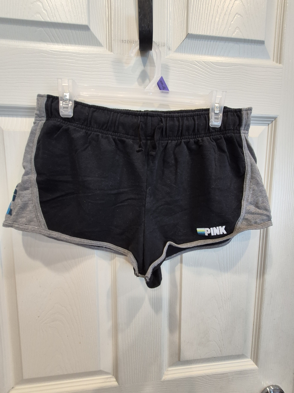 5/25 PINK Victoria's Secret Women's Black & Gray Cotton Athletic Shorts